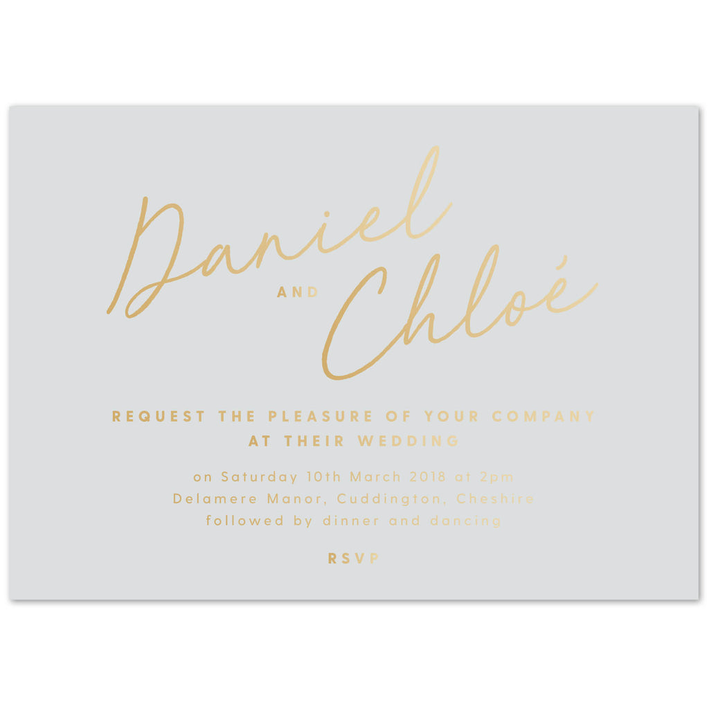 Rachel foil printed Wedding Invitations - Project Pretty