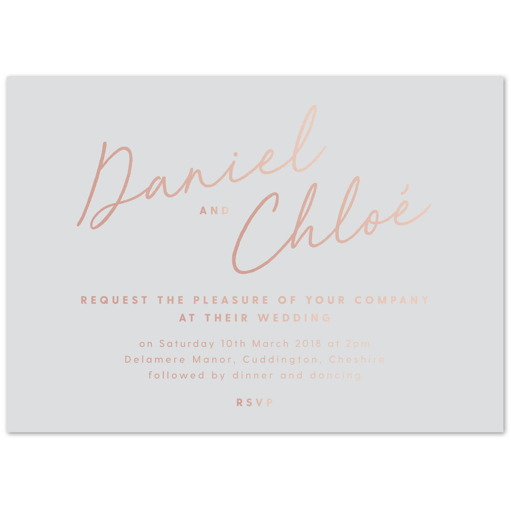 Rachel foil printed Wedding Invitations - Project Pretty