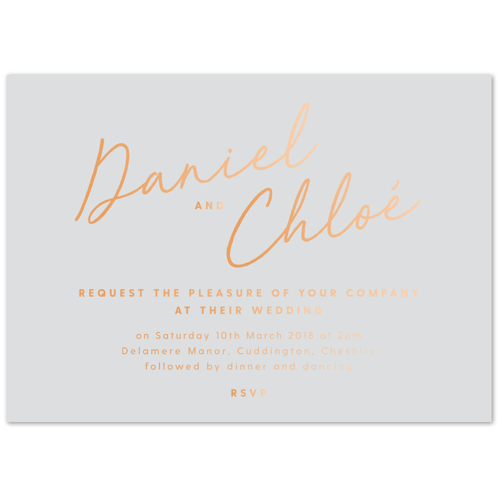 Rachel foil printed Wedding Invitations - Project Pretty