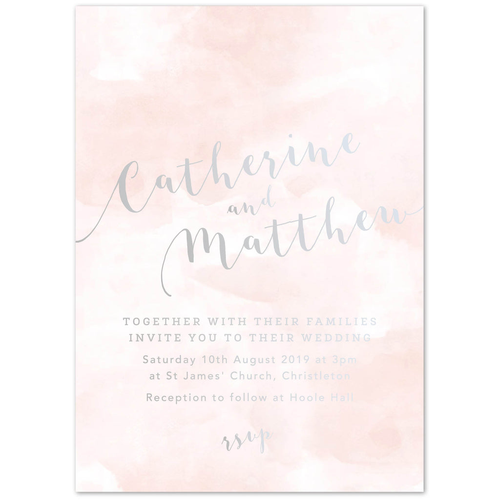 Foil printed Romance Wedding Invitations - Project Pretty