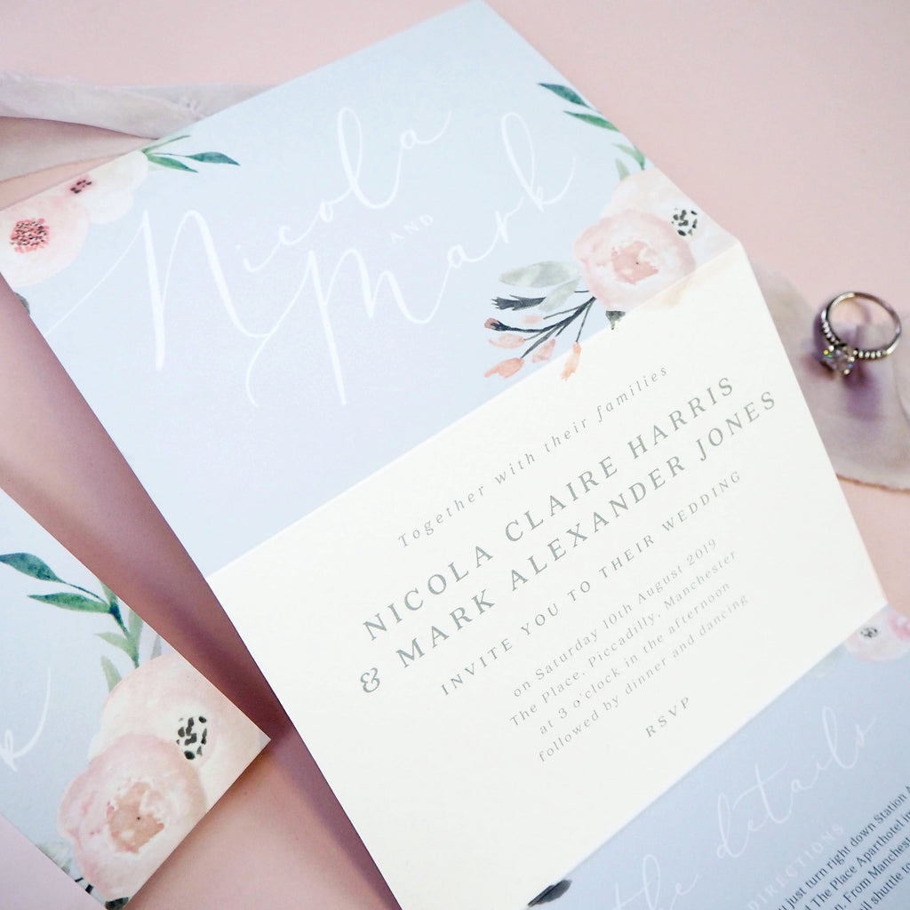 Ella concertina wedding invitation - Project Pretty