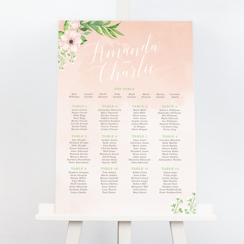 Eloise Table Plan - Project Pretty