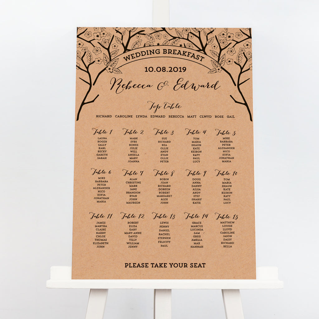 Enchanted Forest Table Plan - Project Pretty