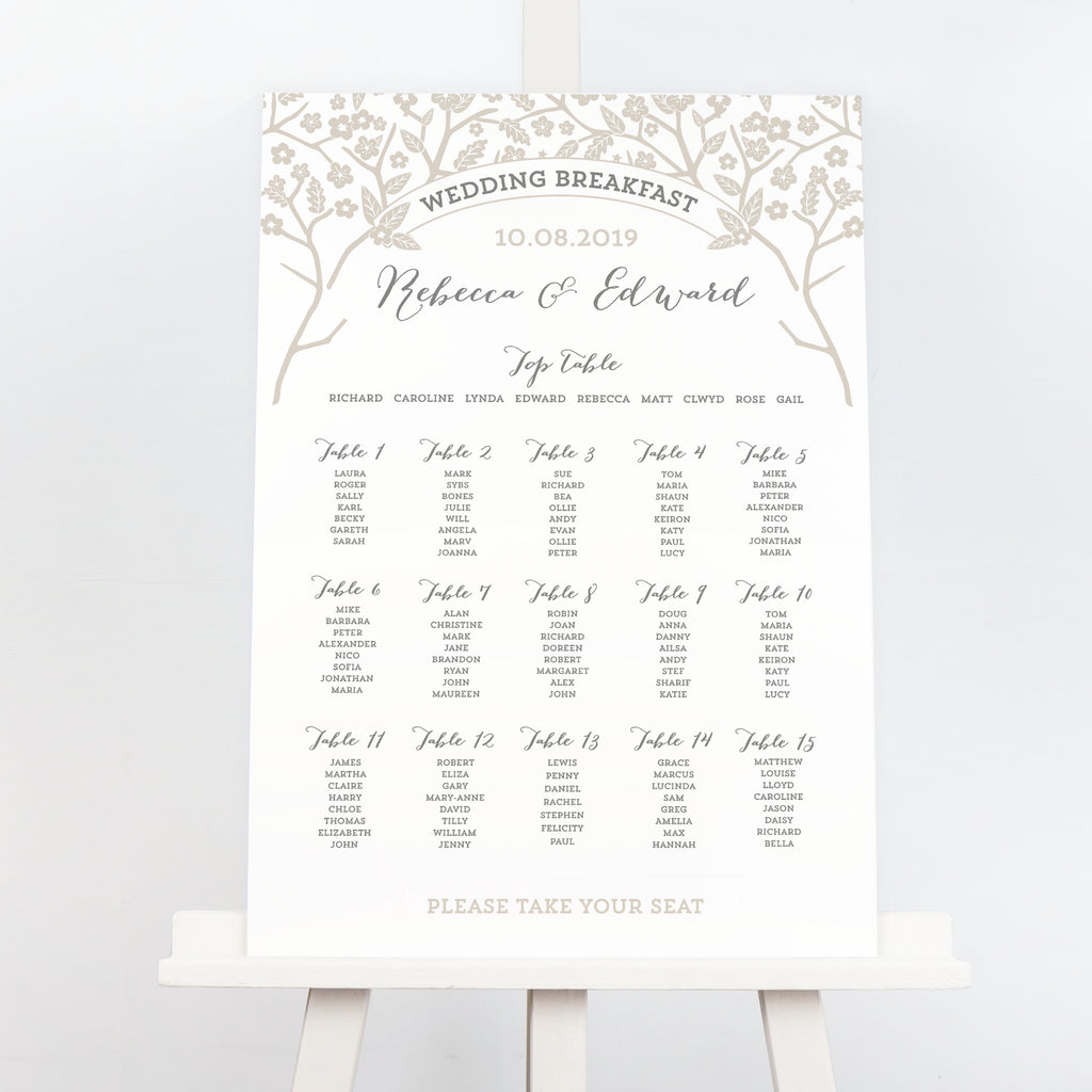 Enchanted Forest Table Plan - Project Pretty