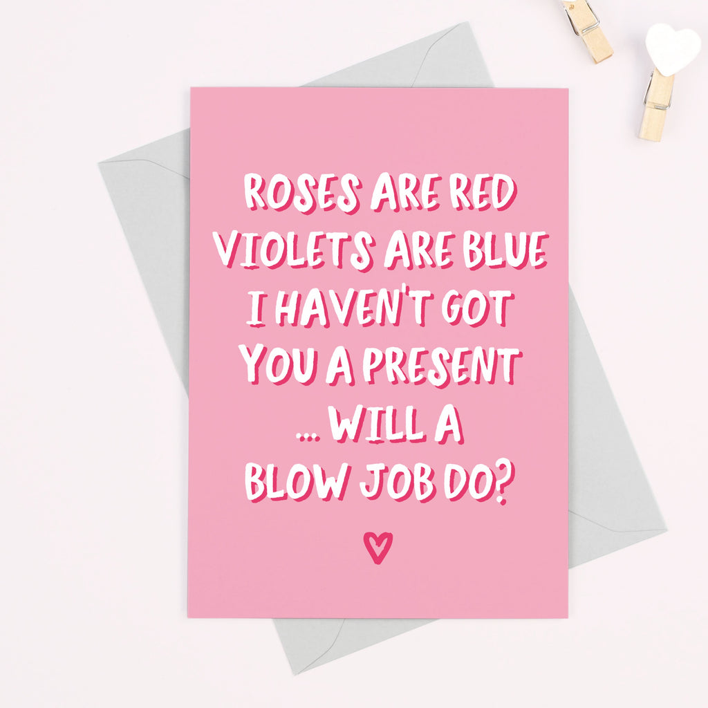 New Design Roses are Red rude Valentine's Day Card - Project Pretty