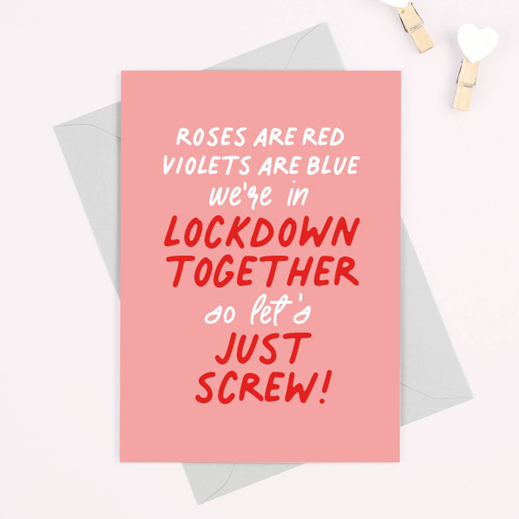 Roses are Red, Let's Screw! Valentine's Day Card - Project Pretty