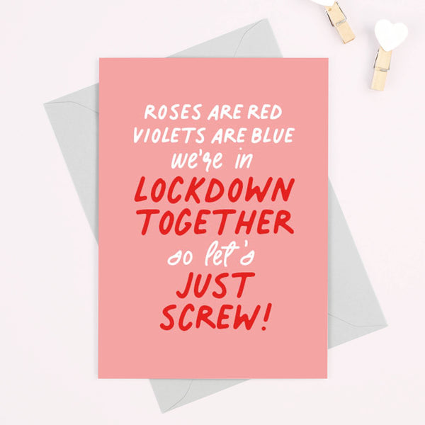 Roses are Red, Let's Screw! Valentine's Day Card - Project Pretty