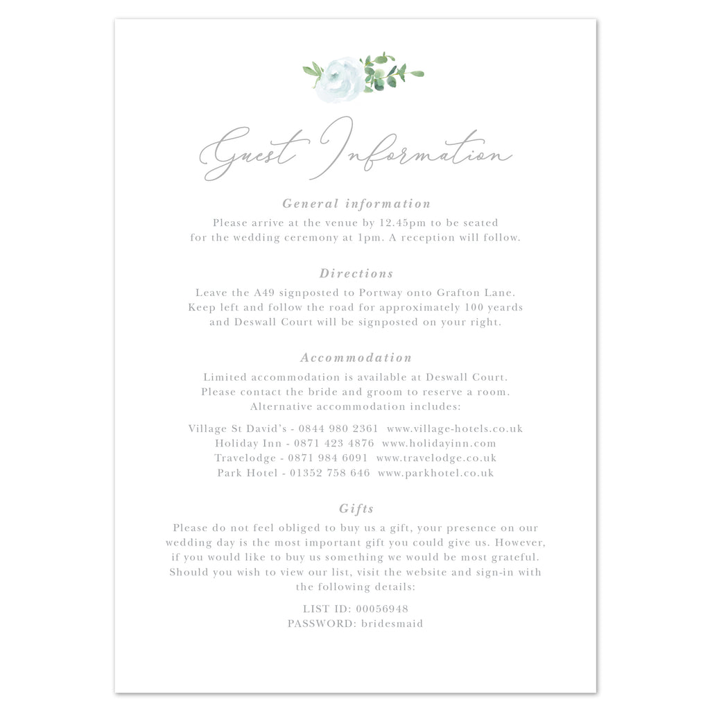 Eucalyptus information card - Project Pretty