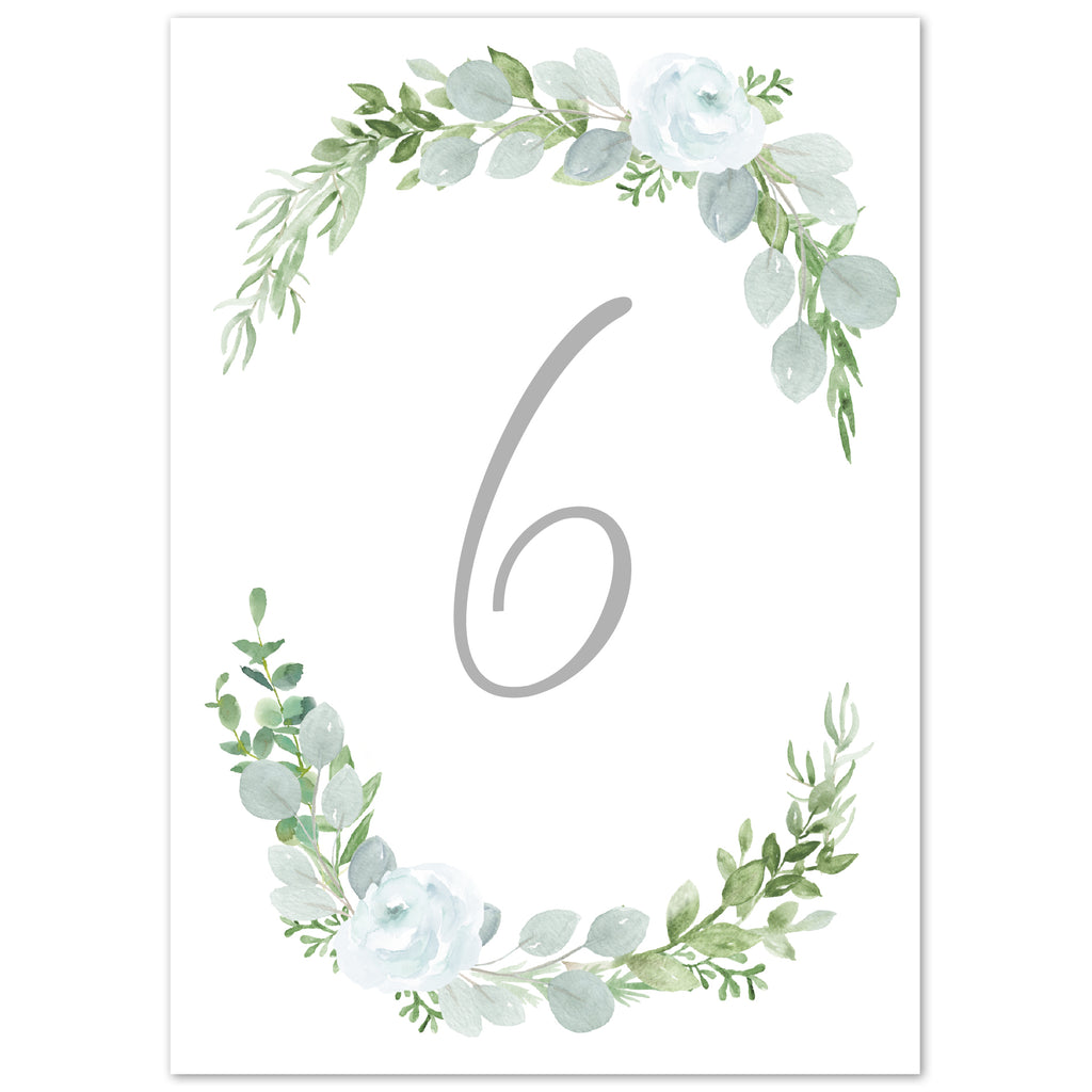 Eucalyptus table numbers - Project Pretty