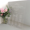 Eva perspex A2 wedding table plan - Project Pretty