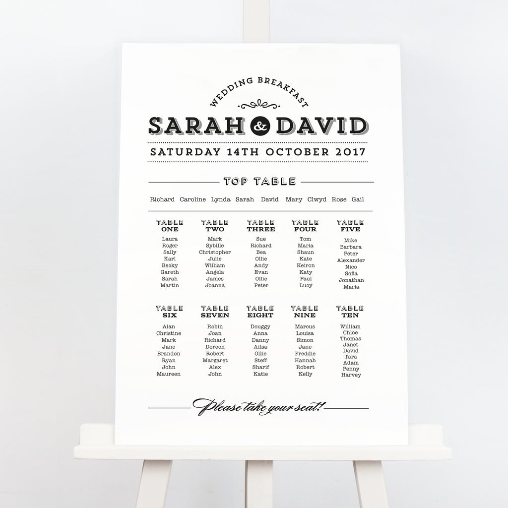 Frankie Vintage Table Plan - Project Pretty