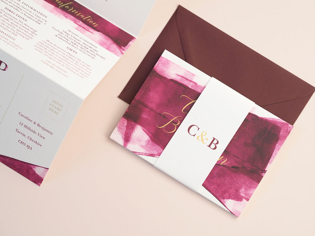 Grace concertina wedding invitation - Project Pretty