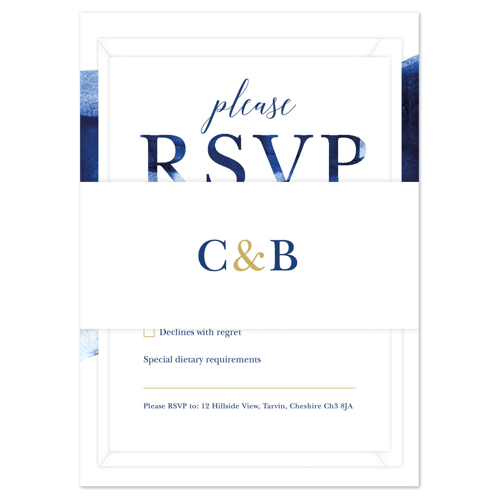 Grace Belly Band *new* navy and gold - Project Pretty