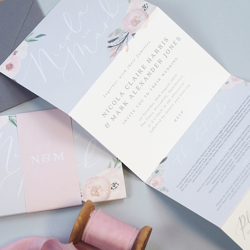 Ella concertina wedding invitation - Project Pretty