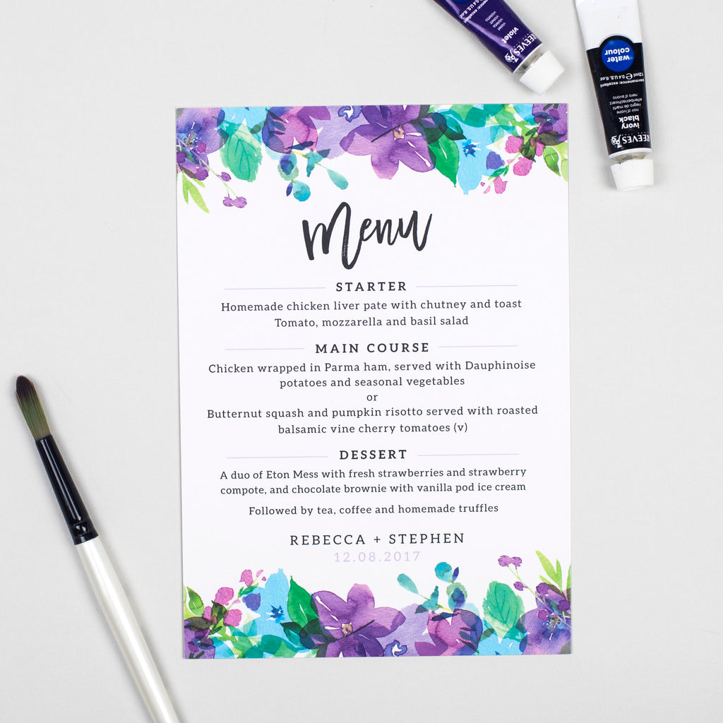 Harlow Menu Cards - Project Pretty