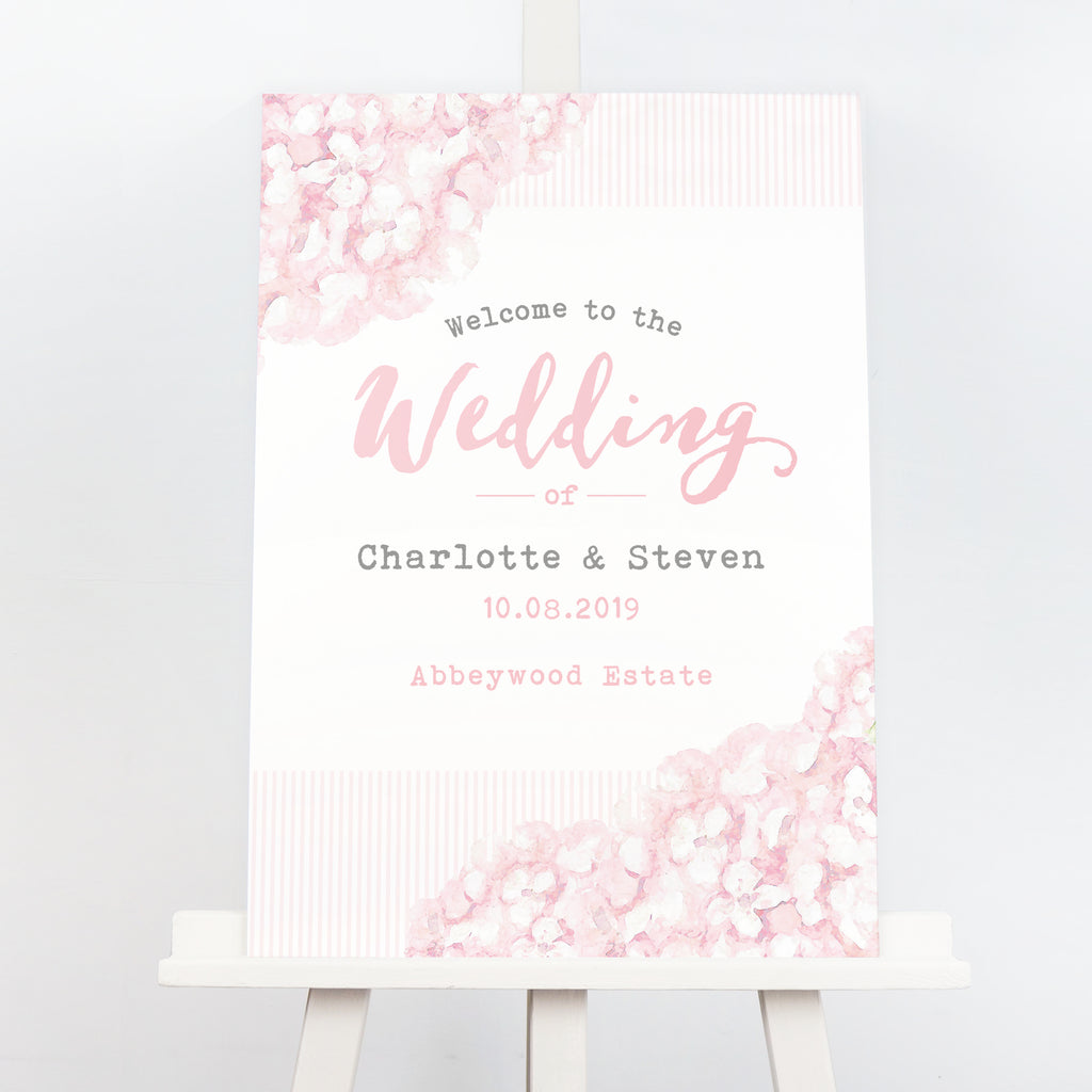 Hydrangea Pink welcome sign - Project Pretty