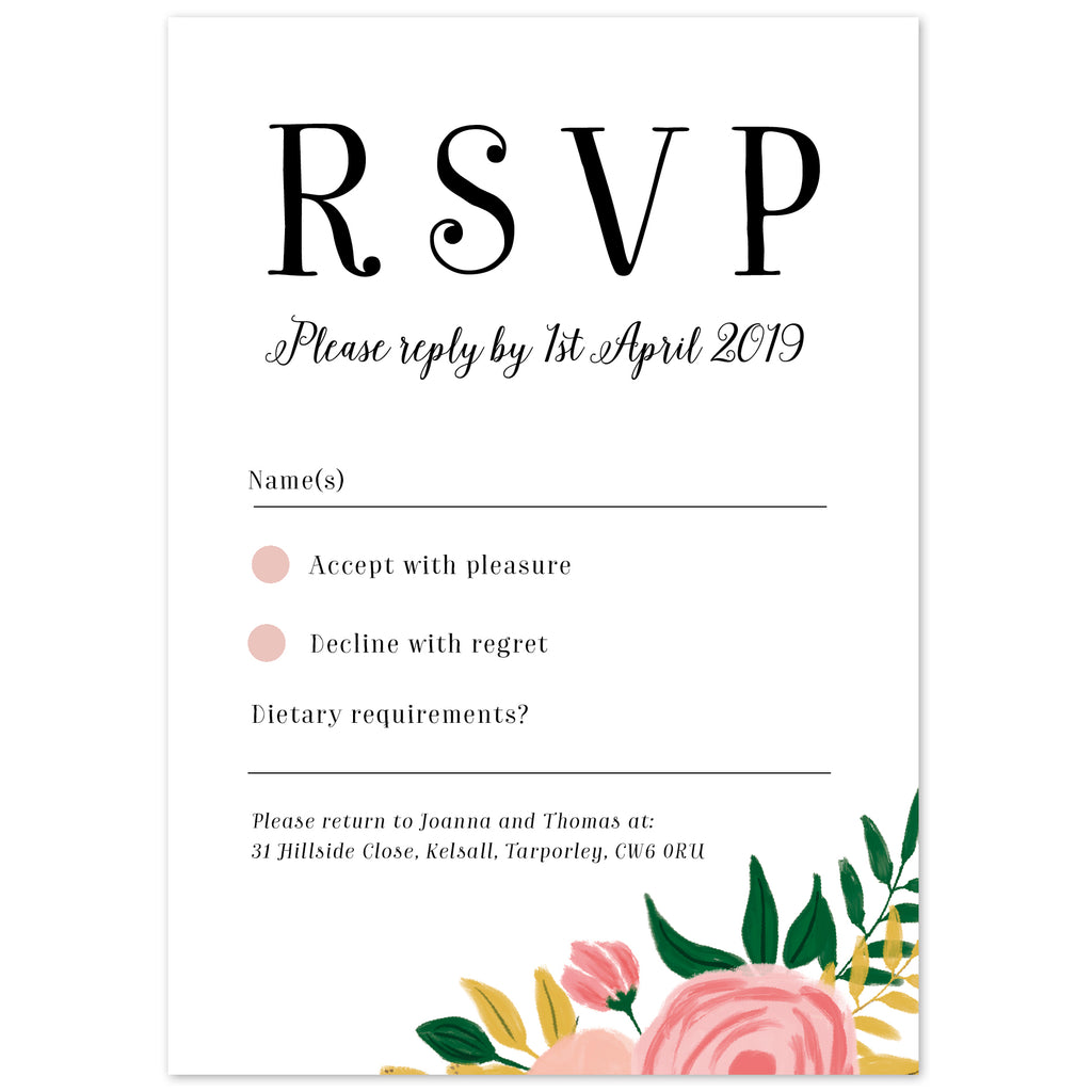 Rsvp invitations sales