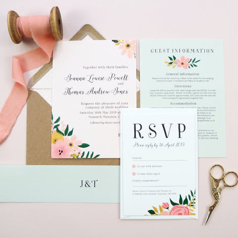 Jessica Wedding Invitation - Project Pretty