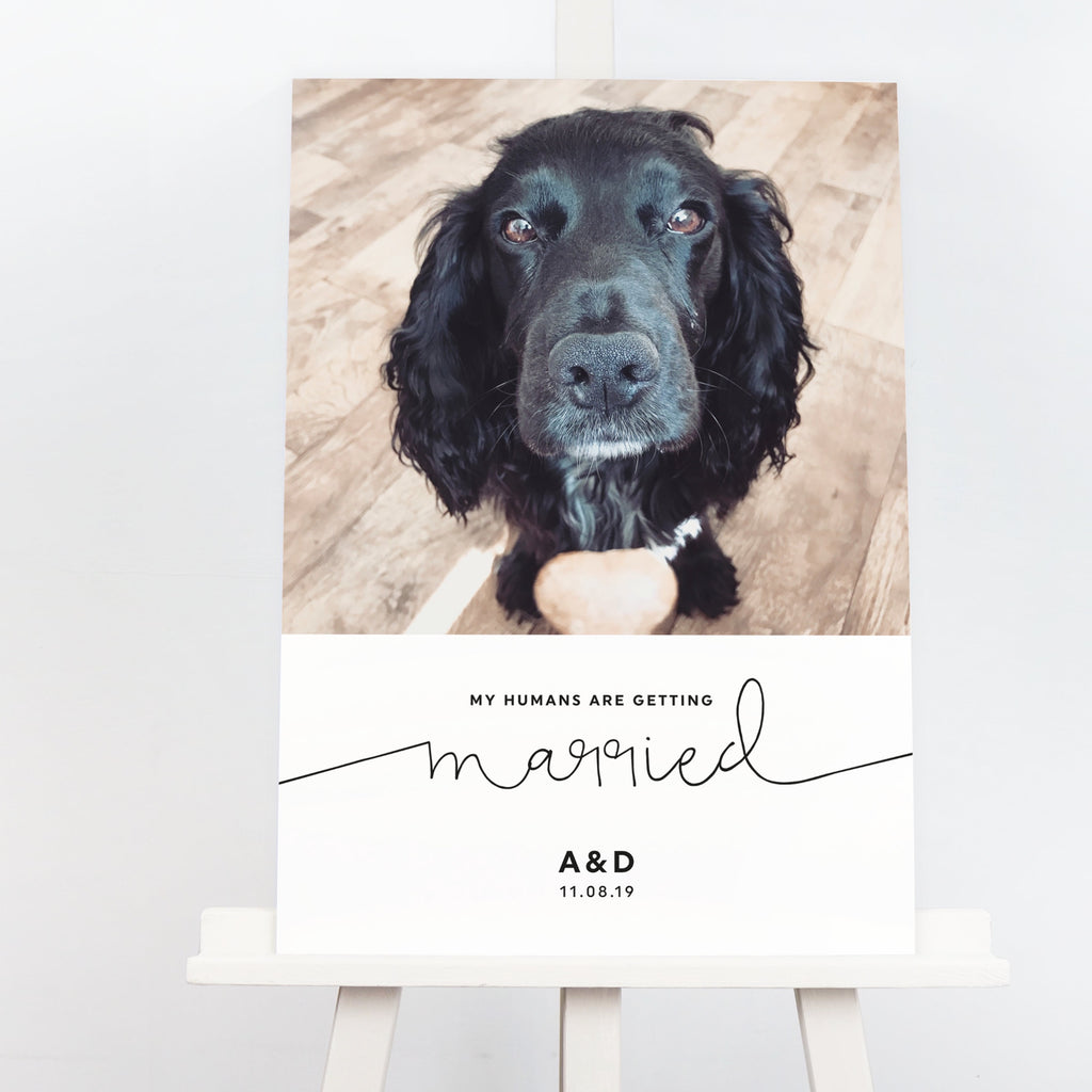 Kate Dog Welcome Wedding Sign