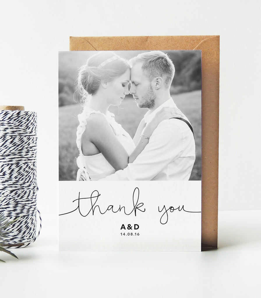 Kate Wedding Photo Thank You Cards - Project Pretty