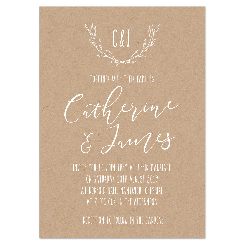 Laurel Kraft Wedding Invitation - Project Pretty