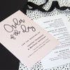 Lexi Wedding Order Of The Day Program Cards - Project Pretty