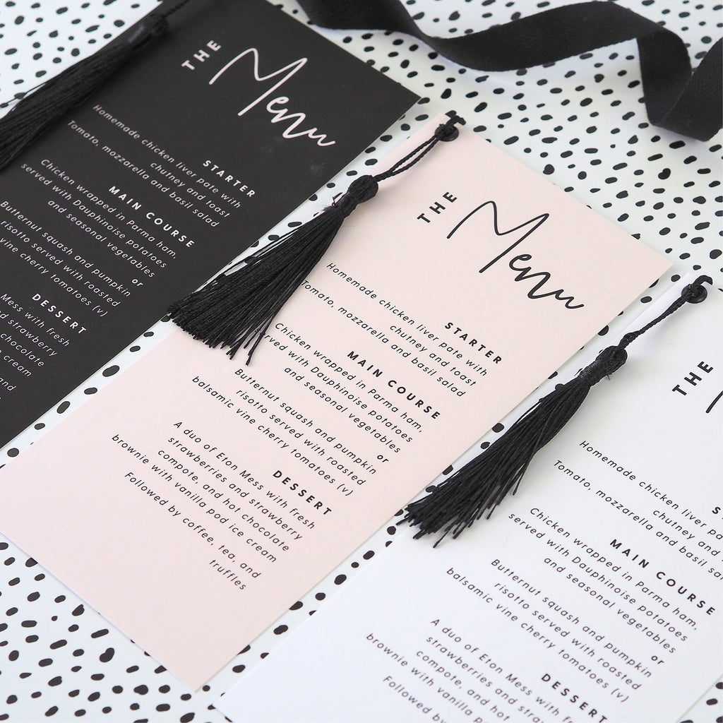 Lexi Menu Cards - Project Pretty