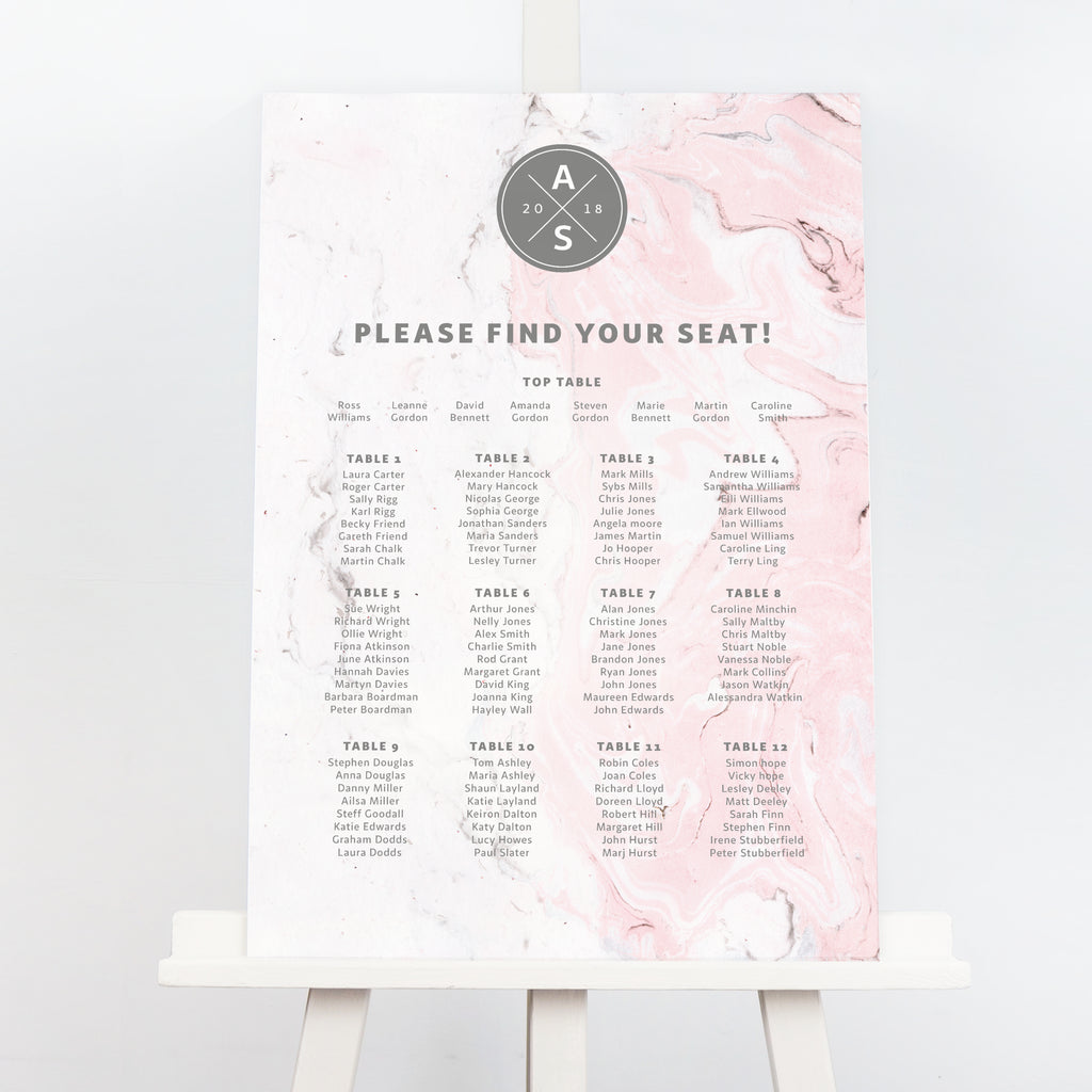 Marble Table Plan - Project Pretty