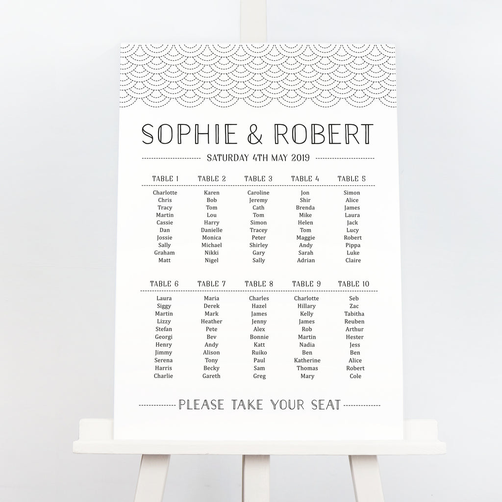 Millie Table Plan - Project Pretty