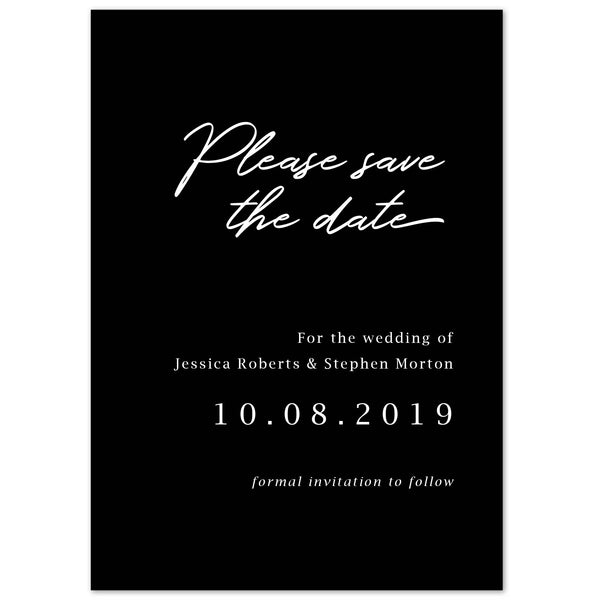 Minimal Save The Date - Project Pretty
