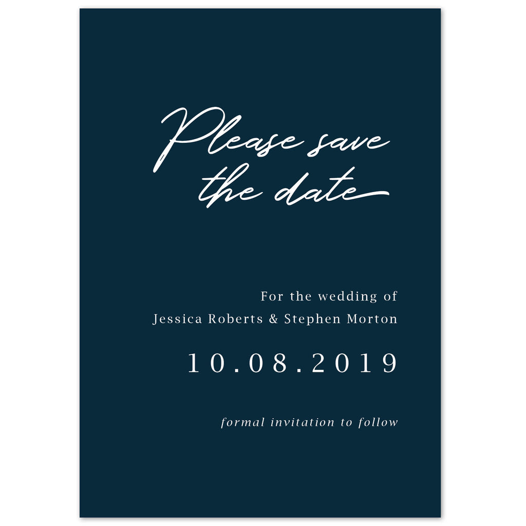 Minimal Save The Date - Project Pretty