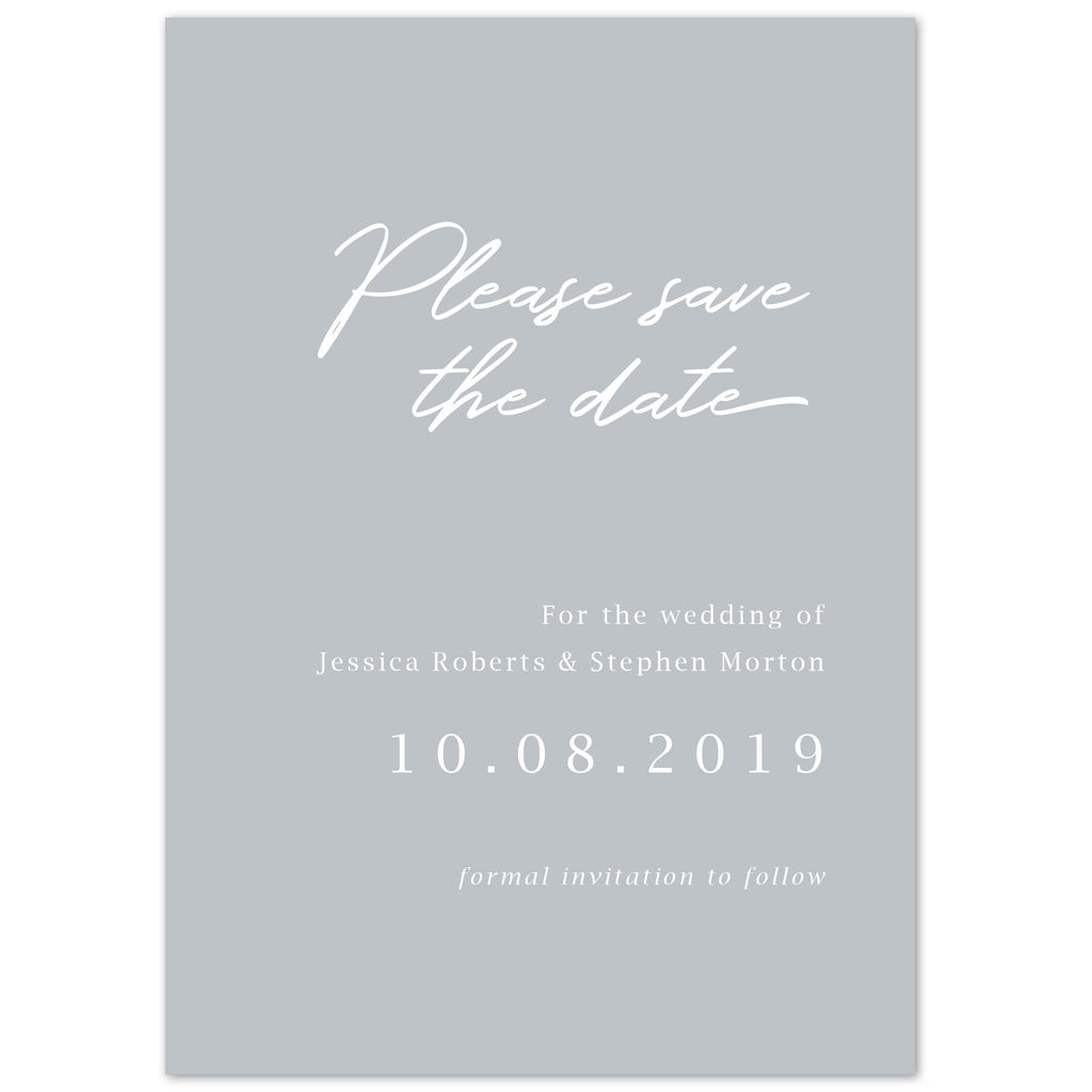 Minimal Save The Date - Project Pretty