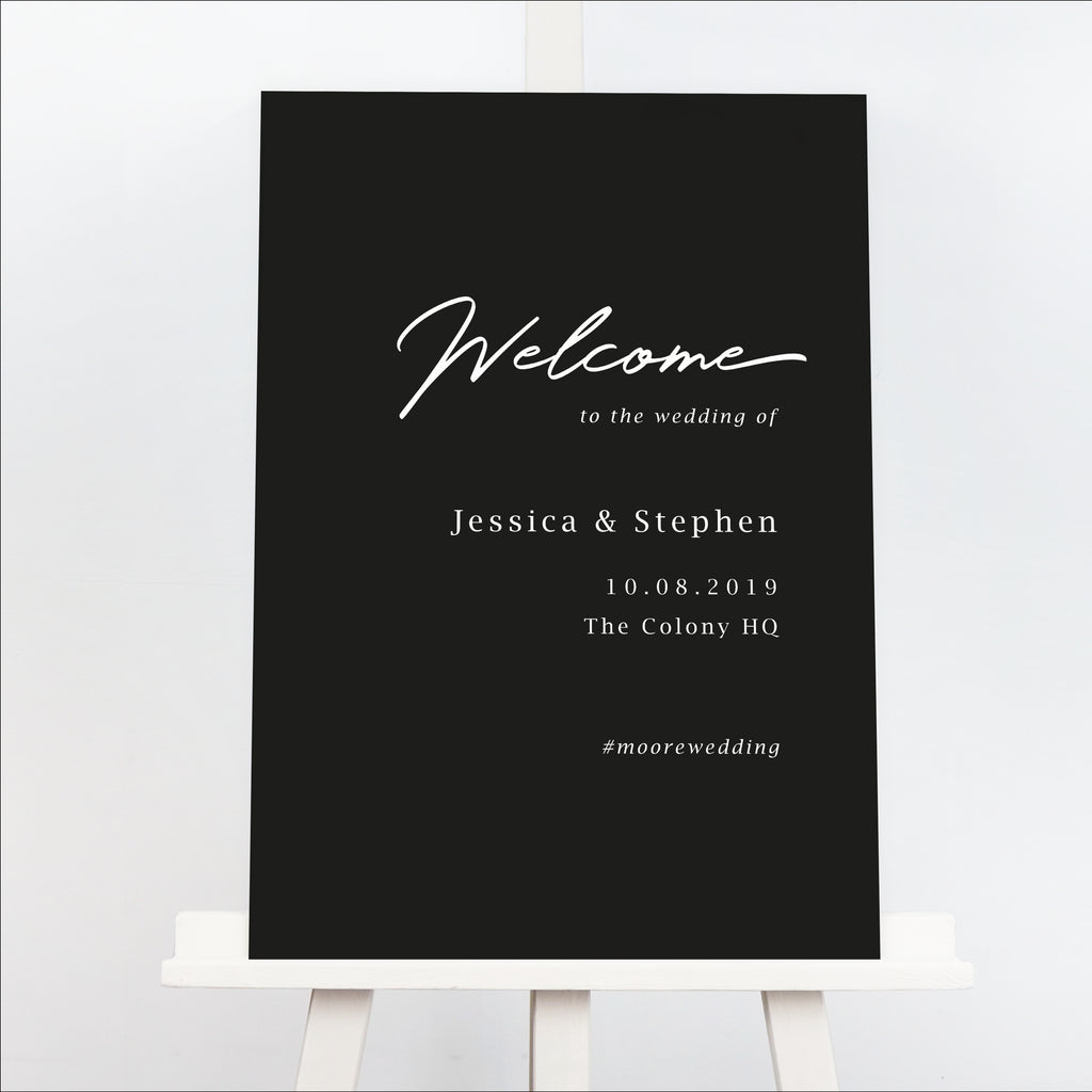 Minimal welcome sign - Project Pretty