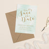 Mint Romance Save The Date - Project Pretty