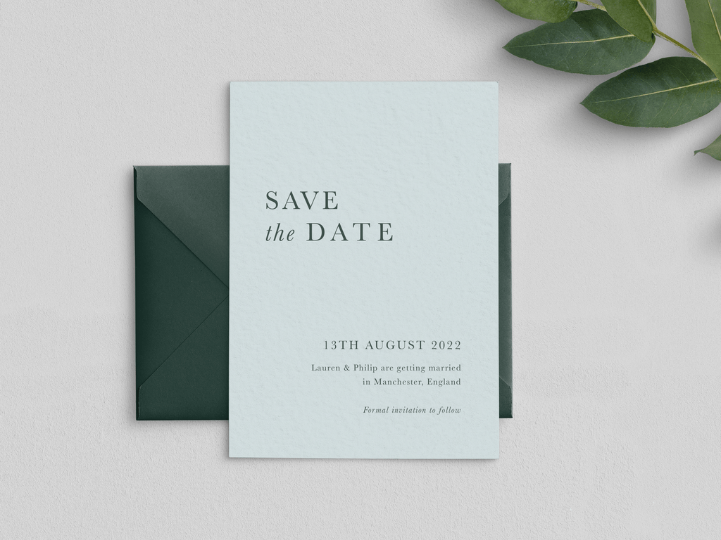 Modern Type Save The Date