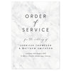 Monochrome Marble Order of Service booklets - Project Pretty