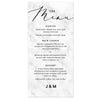 Monochrome Marble Wedding Menu Cards - Project Pretty
