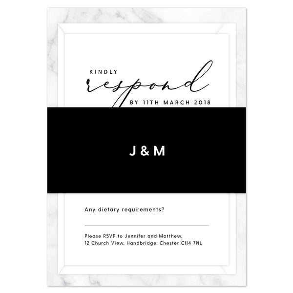 Monochrome Marble Belly Band - Project Pretty