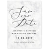 Monochrome Marble Save The Date - Project Pretty