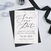 Monochrome Marble Save The Date - Project Pretty