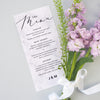 Monochrome Marble Wedding Menu Cards - Project Pretty
