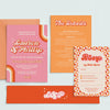 Nancy 70's Retro Wedding Invitation