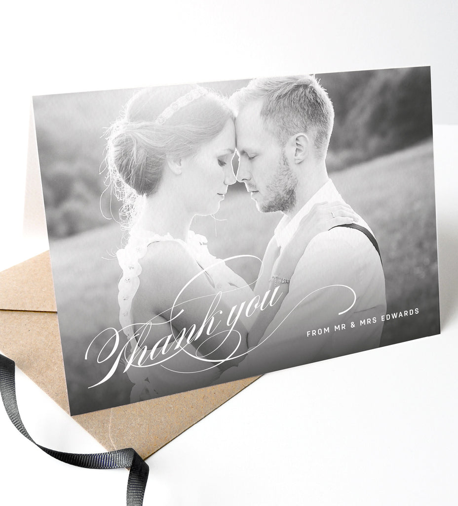 Victoria Wedding Photo Thank You Cards - Project Pretty