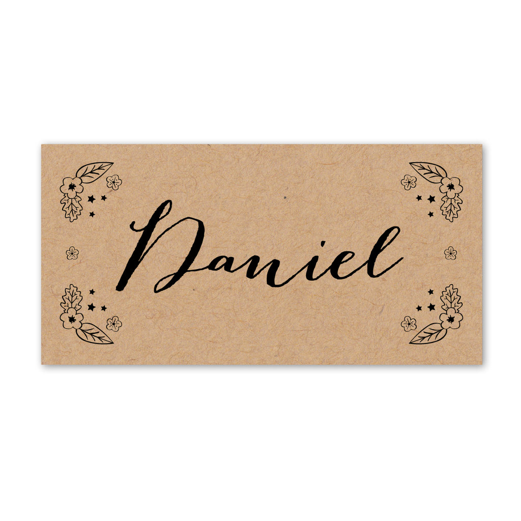 Enchanted Forest Kraft Place Cards - Project Pretty