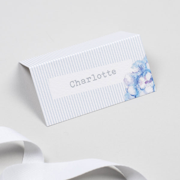 Hydrangea Blue Place Cards - Project Pretty