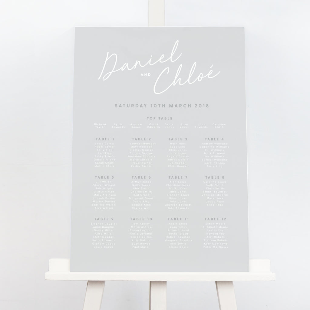 Rachel Table Plan - Project Pretty