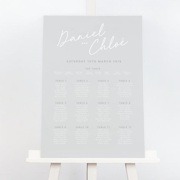 Rachel Table Plan - Project Pretty