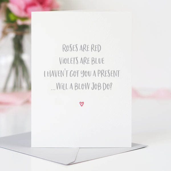 Roses are Red rude Valentine's Day Card - Project Pretty