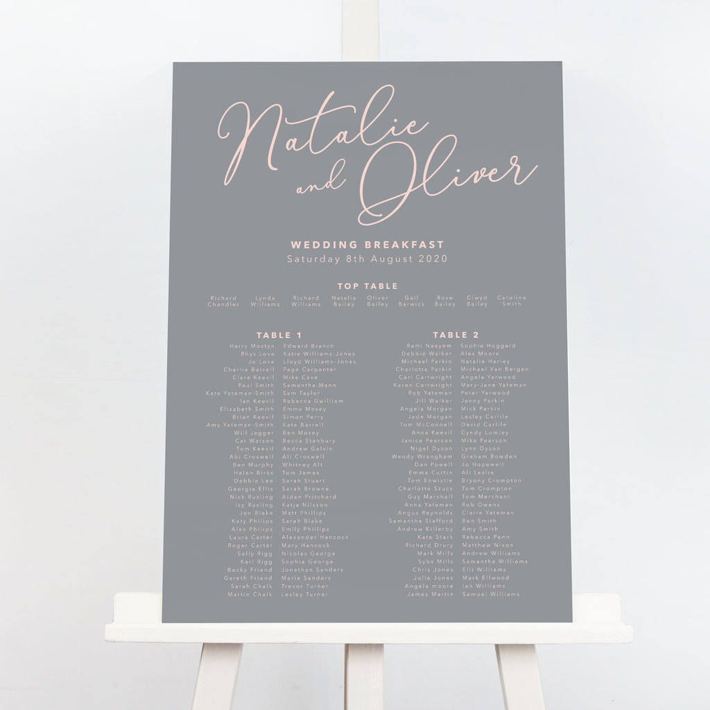 Natalie Table Plan - Project Pretty