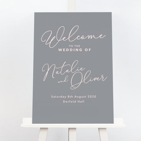Natalie welcome sign - Project Pretty